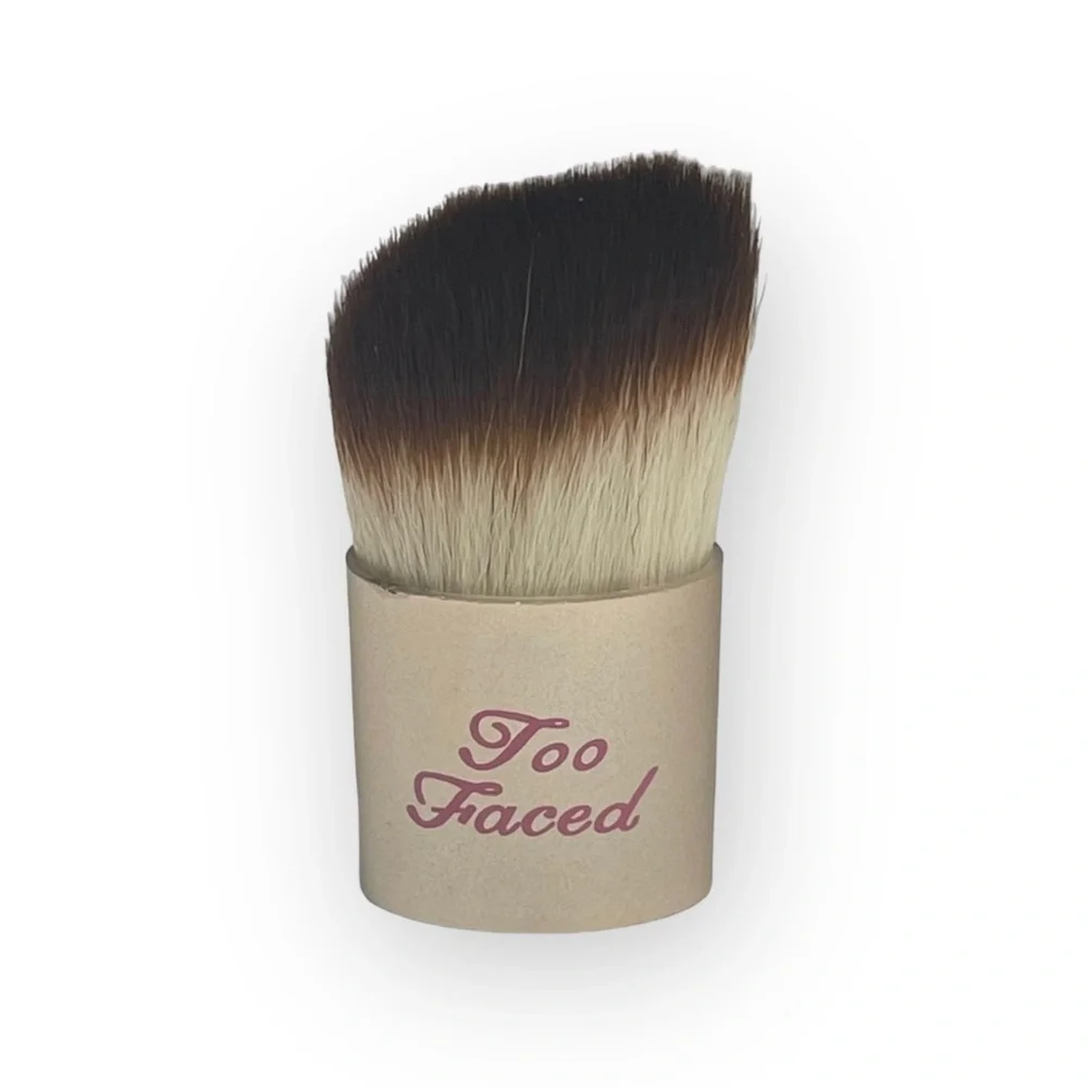 VHTF: new Too Faced ㋛ Contour Buki Teddy Bear Kabuki Powder Brush ㋛ Gold Pink ㋛